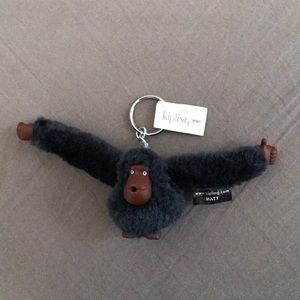 Kipling Monkey Keychain. Color: True Blue